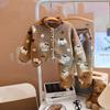 Girls' Velvet Lace Collar Flannel Pajama Set - Autumn/Winter Warmth