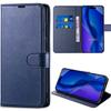 Case for iPhone 17 Pro - BOOLING - Flip Case Anti-Scratch Shockproof Leather Effect Navy Blue