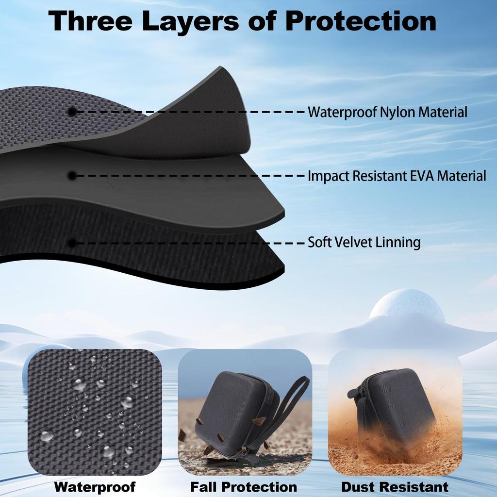 (Case Only) SONICAKE Pocket Master QME-10BK Multi-Effects Pedal Storage Case, Black - Khanka