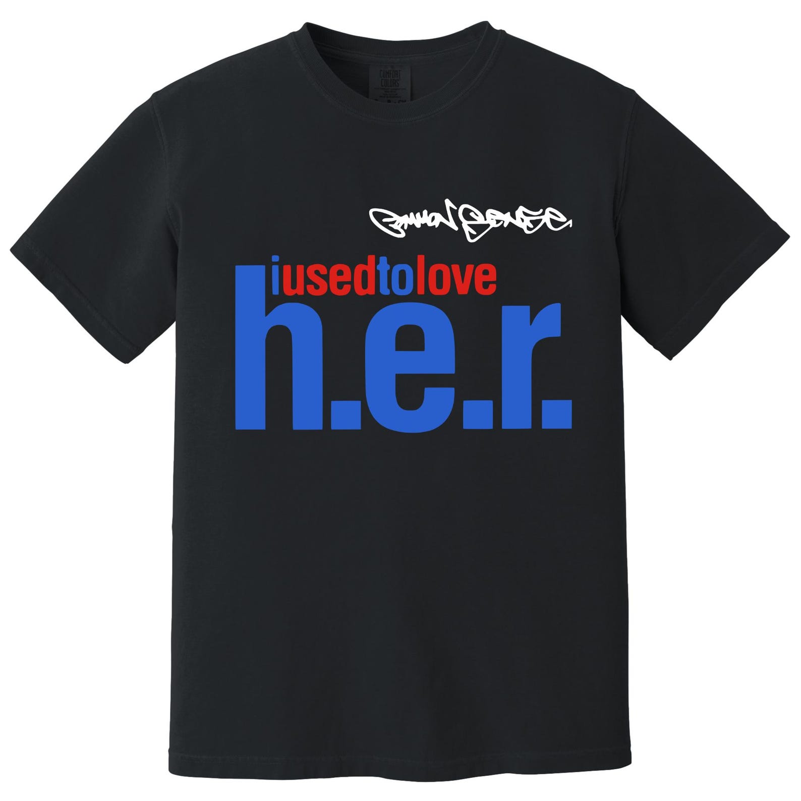 Common Heavyweight T-Shirt - Common Sense I Used To Love Her - Chicago 1990s Boom Bap Hip Hop - Erykah Badu - The Roots S