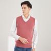 Men's Loose Fit Wool Crew Neck Sweater Vest - Sleeveless Pullover for Spring & Autumn