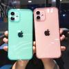 Applicable iPhone13 mobile phone case Apple 12 solid color space case iPhone11 eye protection TPU protective case X