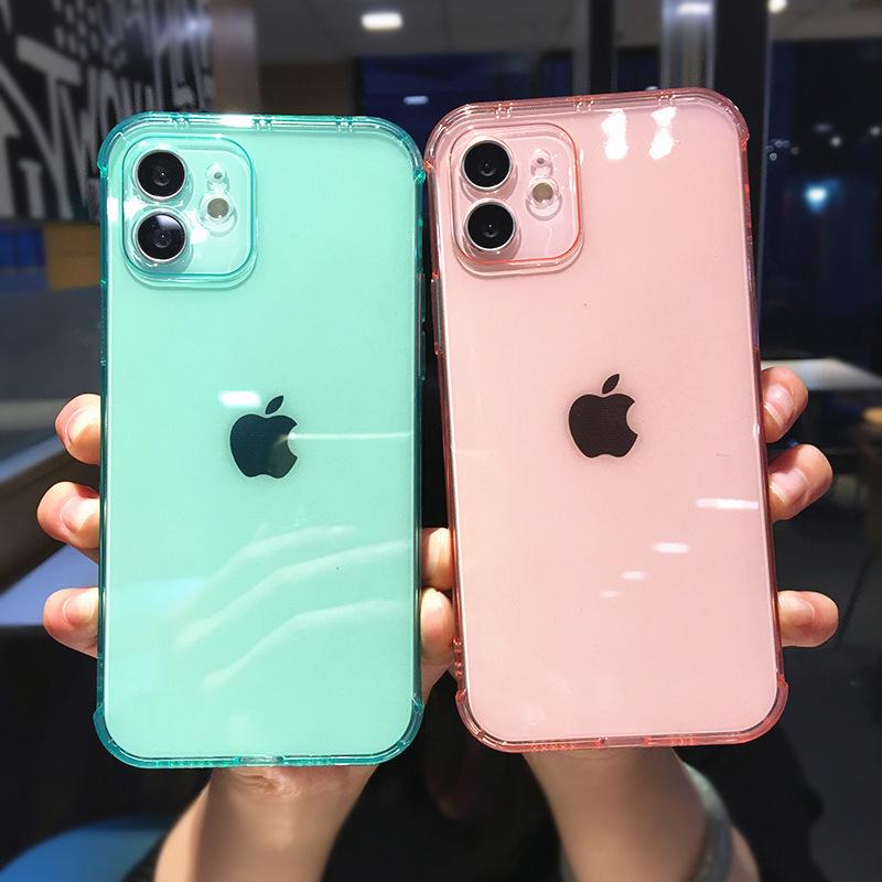Applicable iPhone13 mobile phone case Apple 12 solid color space case iPhone11 eye protection TPU protective case X