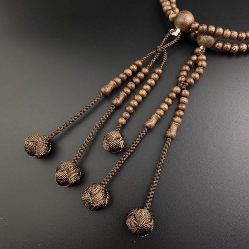 WONDERFUL LOTUS Myo | Lotus | Flower Prayer Beads, Nichiren Buddhism, for Men and Women, 0 Shaku (108 Beads), Authentic Buddhist Prayer Beads, Gold-Th