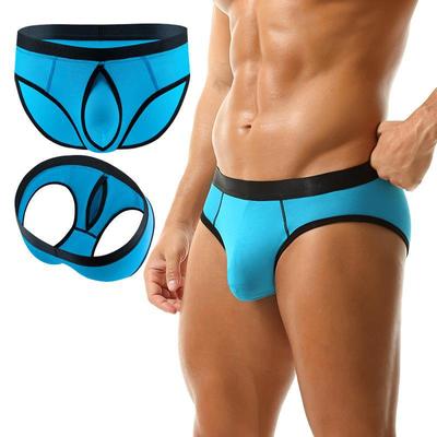 SGS Men's Sexy Low Waist Underwear with Lifting Pouch and Independent Space