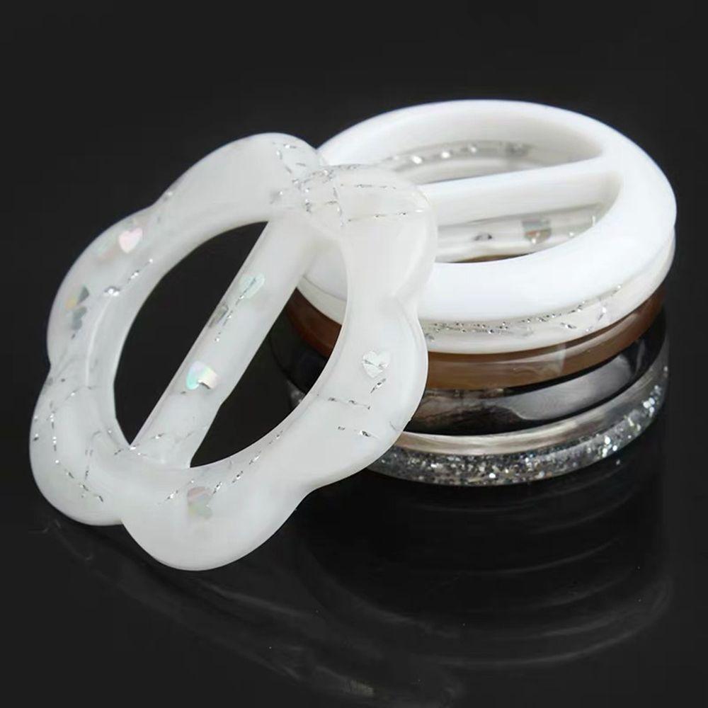 Clothes Decoration Flower Heart Garment Accessories T Shirt Clips Garment Buckle Resin Scarf Buckle