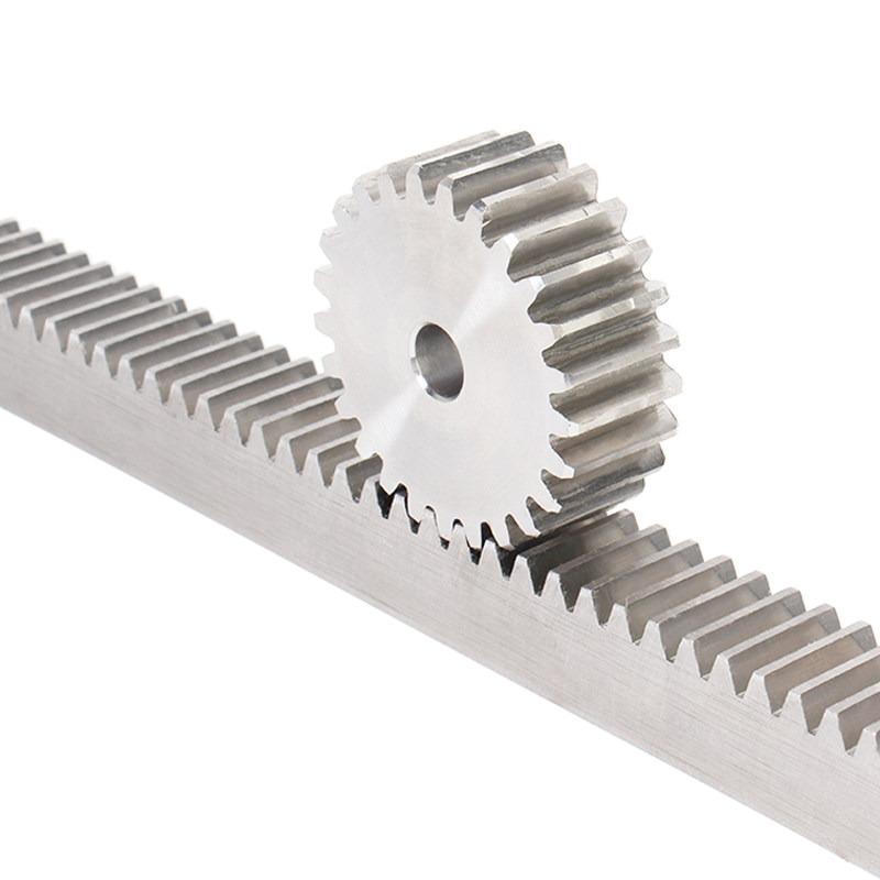 0,5M 1M Edelstahl 304 Zahnstange 0,5 1 Modul Geradeverzahnung Antriebszahnstange Länge 200/300/500mm 5x5 5x8 5x10-15x15 Zahnstange