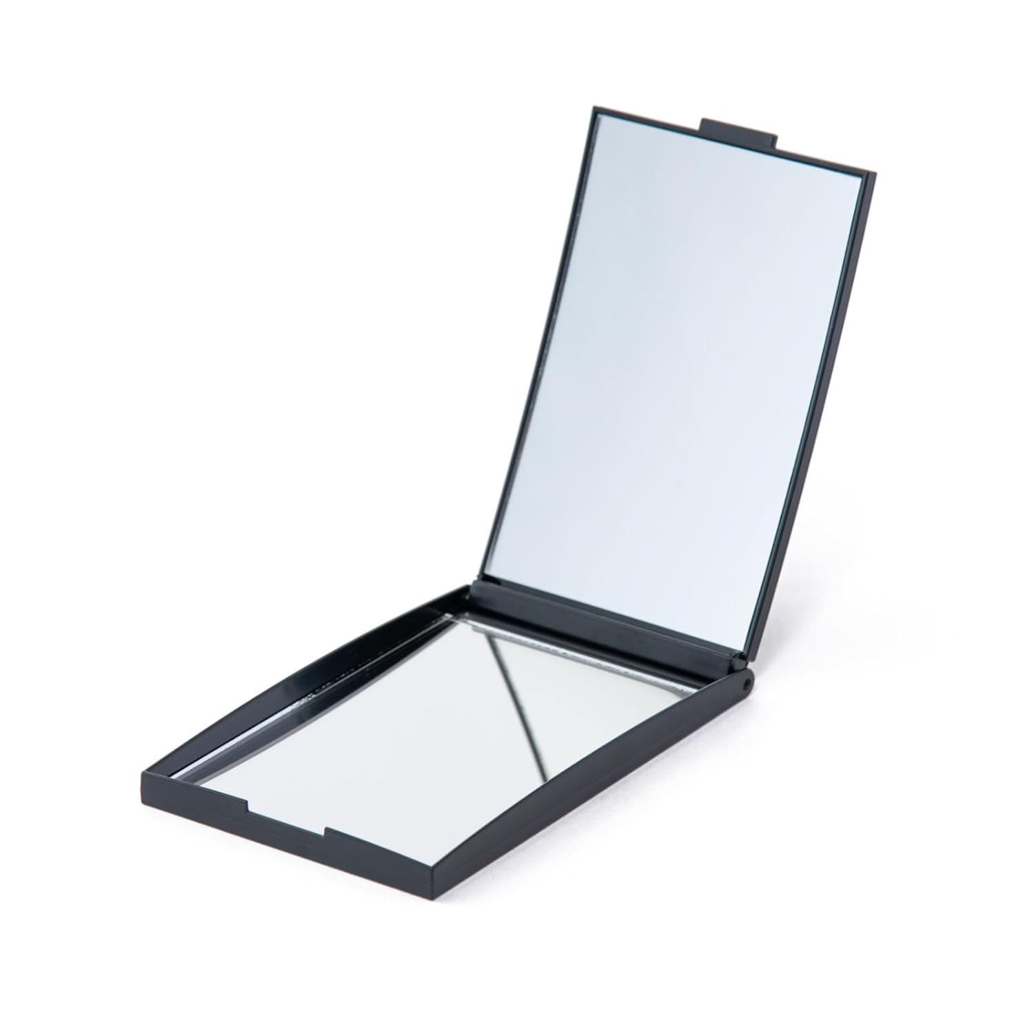 

Napiu Mirror large view details double-sided square compact black 2x magnification makeup handheld Christmas gift.