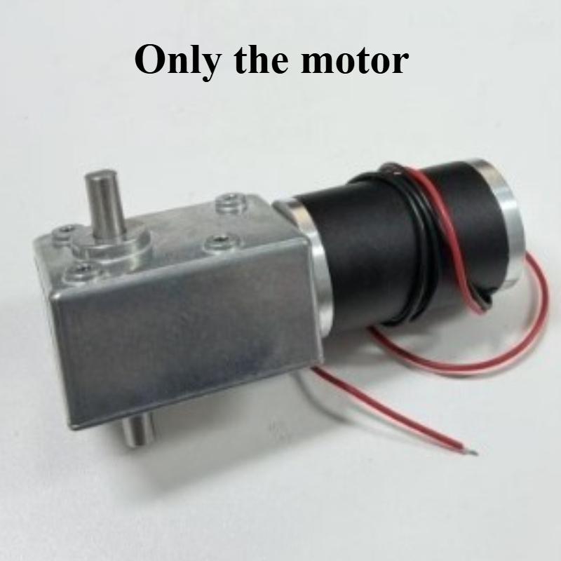 5882-50 DC12V 24V Strong Torque Gearmotor Metal Turbo Worm Gearbox Engine Reversed Low Speed 200kg Self-Lock Worm DC Gear Motor