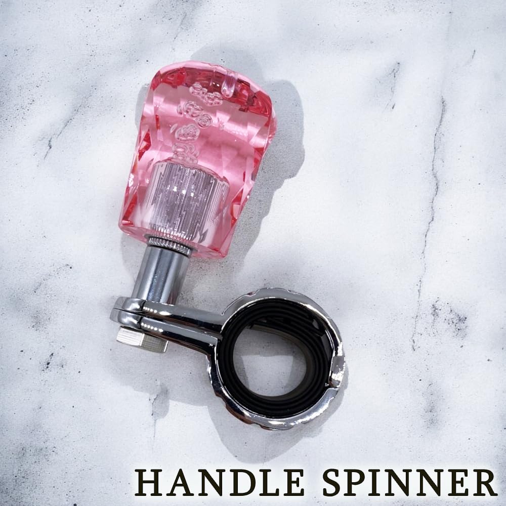 Steering Wheel Spinner, Crystal, Diamond Cut, Foam, Universal Parts, Truck, Mini Car, HiAce, Steering