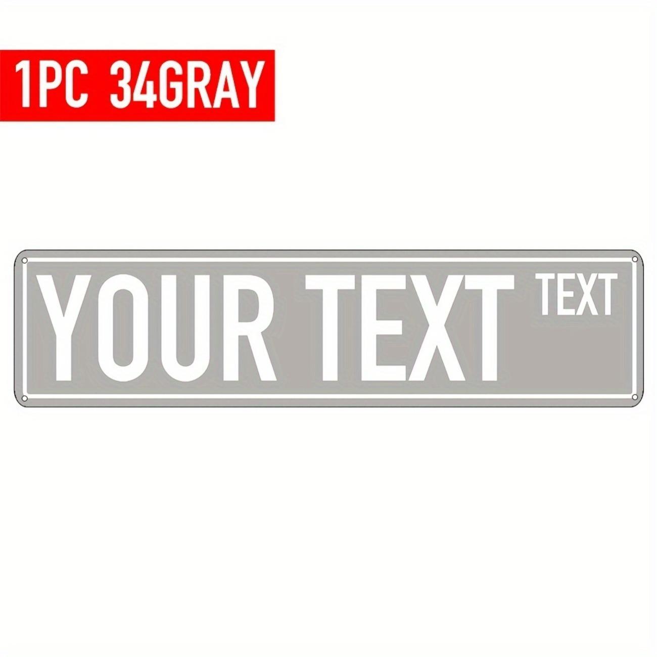 

Personalized Custom Aluminum Metal Tin Sign Waterproof Dustproof Multi Color Art Poster Home Cafe Bar Man Cave Decor чорний