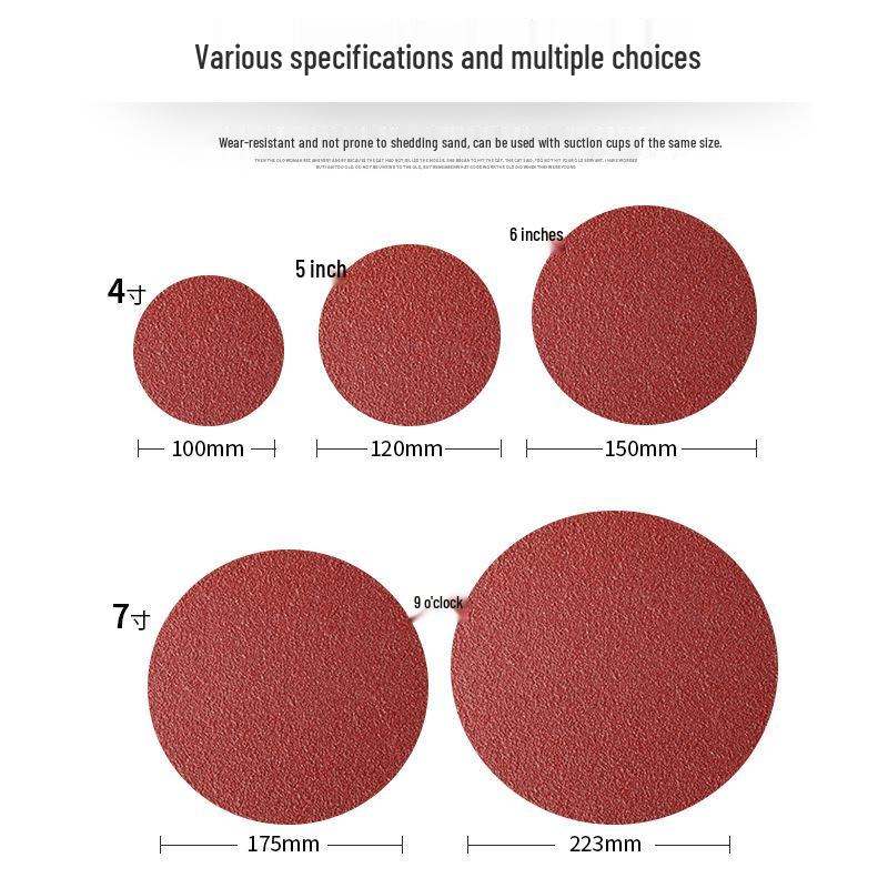 

Самоклеящиеся шлифовальные круги Golden Sun с флокированной поверхностью, круглые 4 и 5 , оксид алюминия 4 inch P320