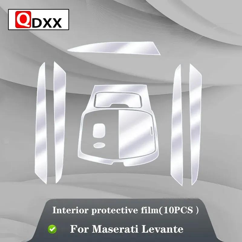 For Maserati Levante 2016- Car Interior Center Console Transparent TPU Protective Film Anti-scratch Repair Film Accessories