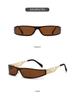 Y2K Punk One-Piece Sunglasses for Men & Women - Trendy European & American Style with Hollow Carved Temples