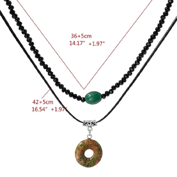 Peace Buckle Pendant Necklace Vintage Clavicle Chain Necklace Fashion Jewelry