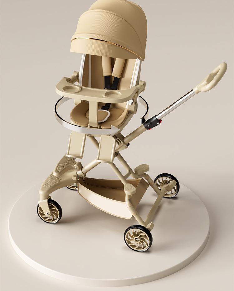 Baby Stroller: Lightweight, Reversible & Foldable Design