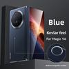 Custodia per Honor Magic V6 con Magnete Integrato Lusso Pelle Kevlar Sensazione Pieghevole Copertura per Telefono per HONOR Magic v6 Paracolpi Antiurto Funda