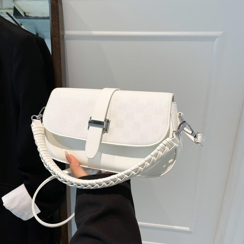 Premium Textur Nischentasche Neue trendige Mode Damenhandtasche Umhängetasche vielseitige Schulter-Satteltasche