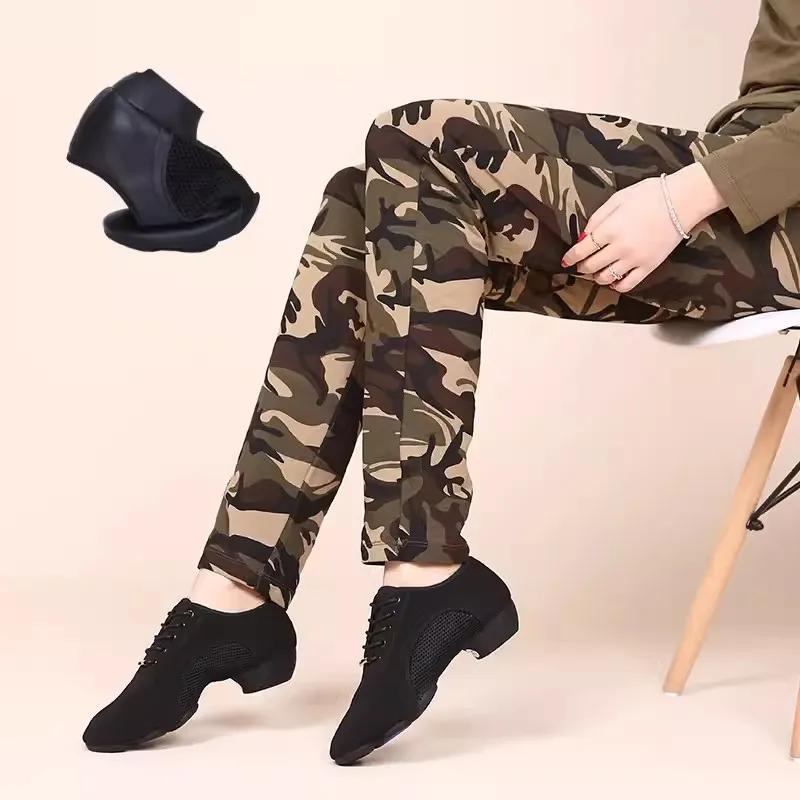 Adidași de dans de sală durabili, antiderapanți pentru femei, sport, ușori, pentru studenți, fete, băieți, antrenament, jazz, pantofi de stradă