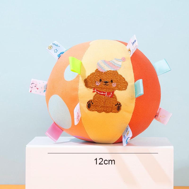 2025 Hot Selling Embroidered Plush Visual Touch Interactive Dog Toy Ball Pet Chew Toys For Pet Accessories