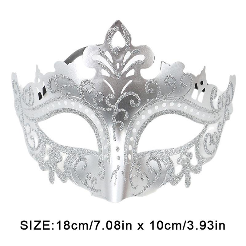 Bemalte Goldpuder Krone Maske Kostümball Halloween Party Halbgesichtsmaske Augenmaske Performance Requisiten Männer und Frauen Modelle Universell