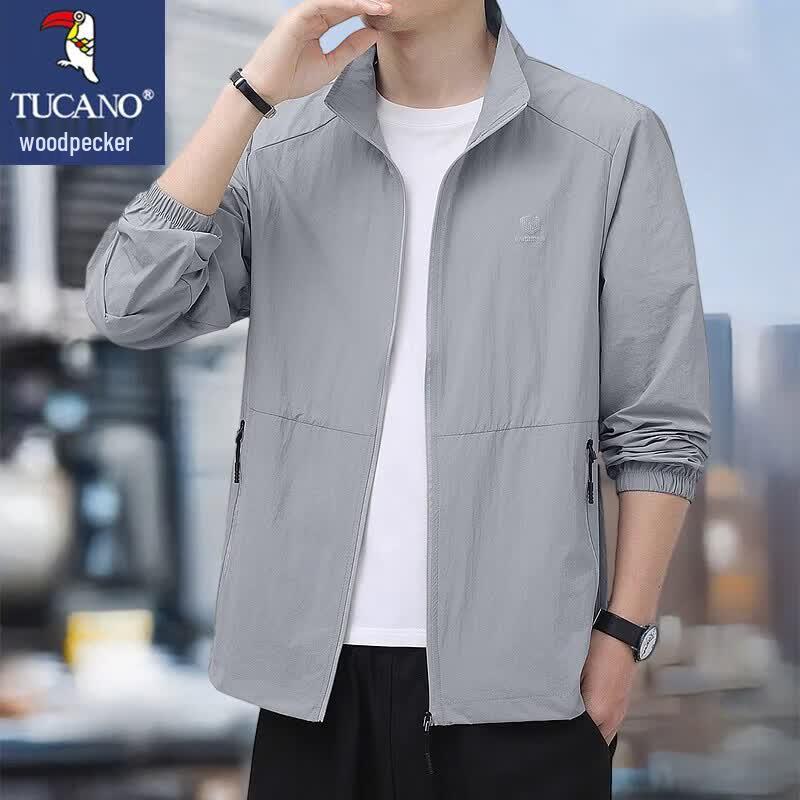 TUCANO Men s Summer Ice Silk Stand-Collar Sun Protection Jacket L