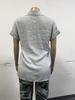 2025 Summer European & American Women's Solid Color Linen Short Sleeve Casual Loose Blouse