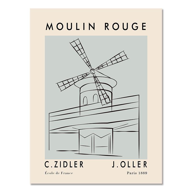 Abstrakcyjny Matisse Paryska Wieża Eiffla Płótno Plakat i Druk Henri Matisse Sztuka Ścienna Obraz Nordycki Obraz do Dekoracji Salonu