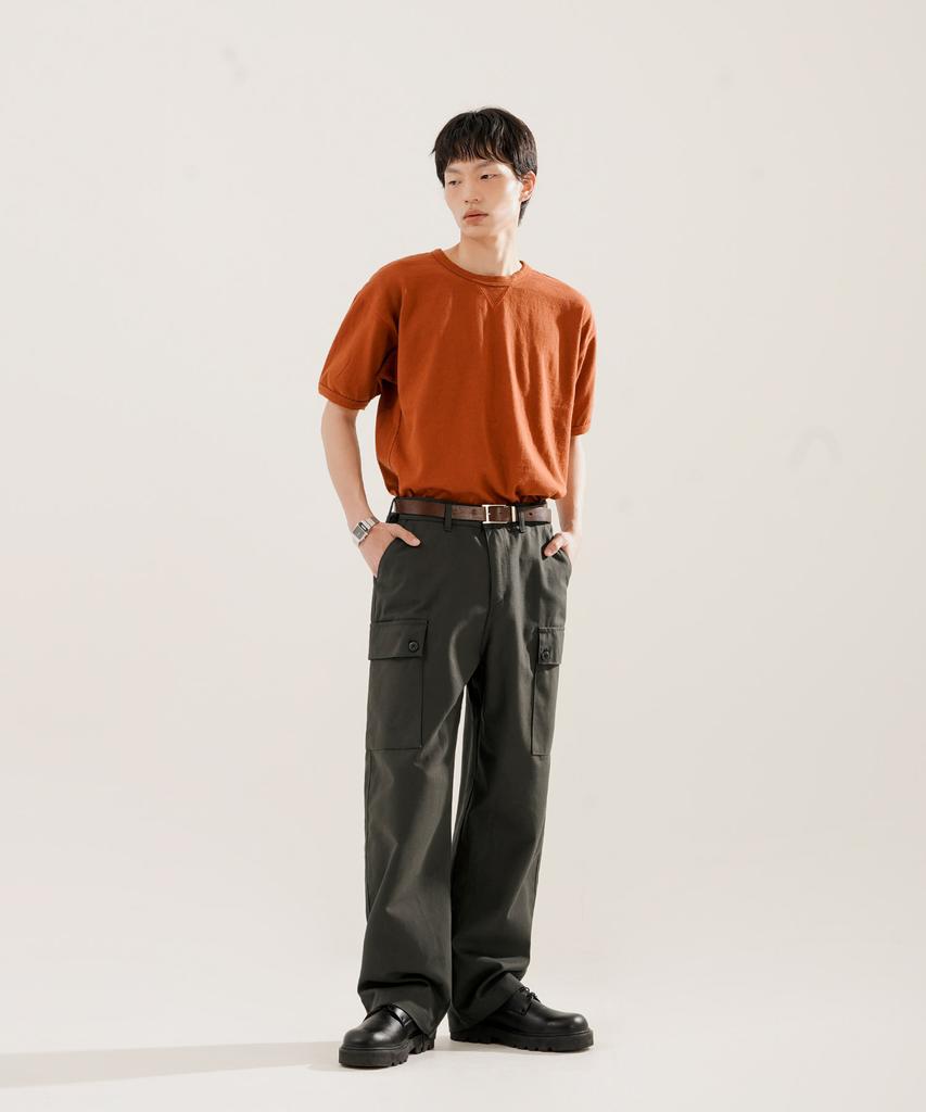 PERSTEP New Line Cargo Wide Work Pants Black Khaki Jylp4694