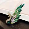 High-End Light Luxury Flower Brooch Female Heavy Industry Design Sense Animal Brooch Diamond Corsage Coat Clothing Accessories