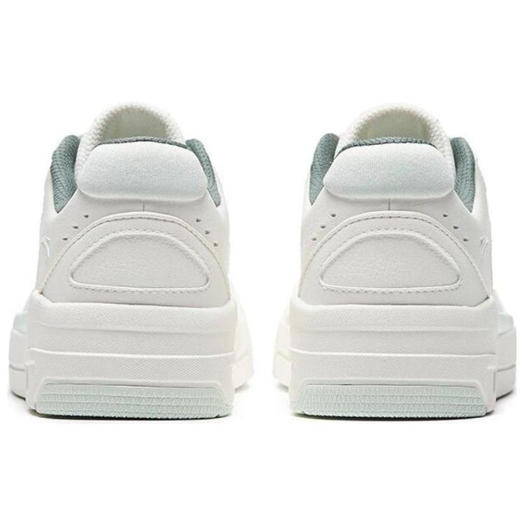 Anta 982GZ Slip Resistant Abrasion Resistant Low top Skateboard Shoes Women's White Green 122338010-3
