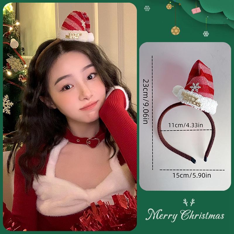 Christmas Hats Christmas Hairpin Decoration Party Headwear Cute Deer Headband Kawaii Hair Accessorie Navidad