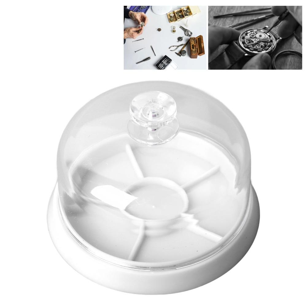 

Blue Watch Parts Tray Compartmentalized Dust Cover Full Set Storage Box Hardware Parts білий