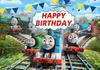 Boys Birthday Party Backdrop Thomas & Friends Train Railway Baby Shower Vinyl Banner Studio Photography Background Supplies