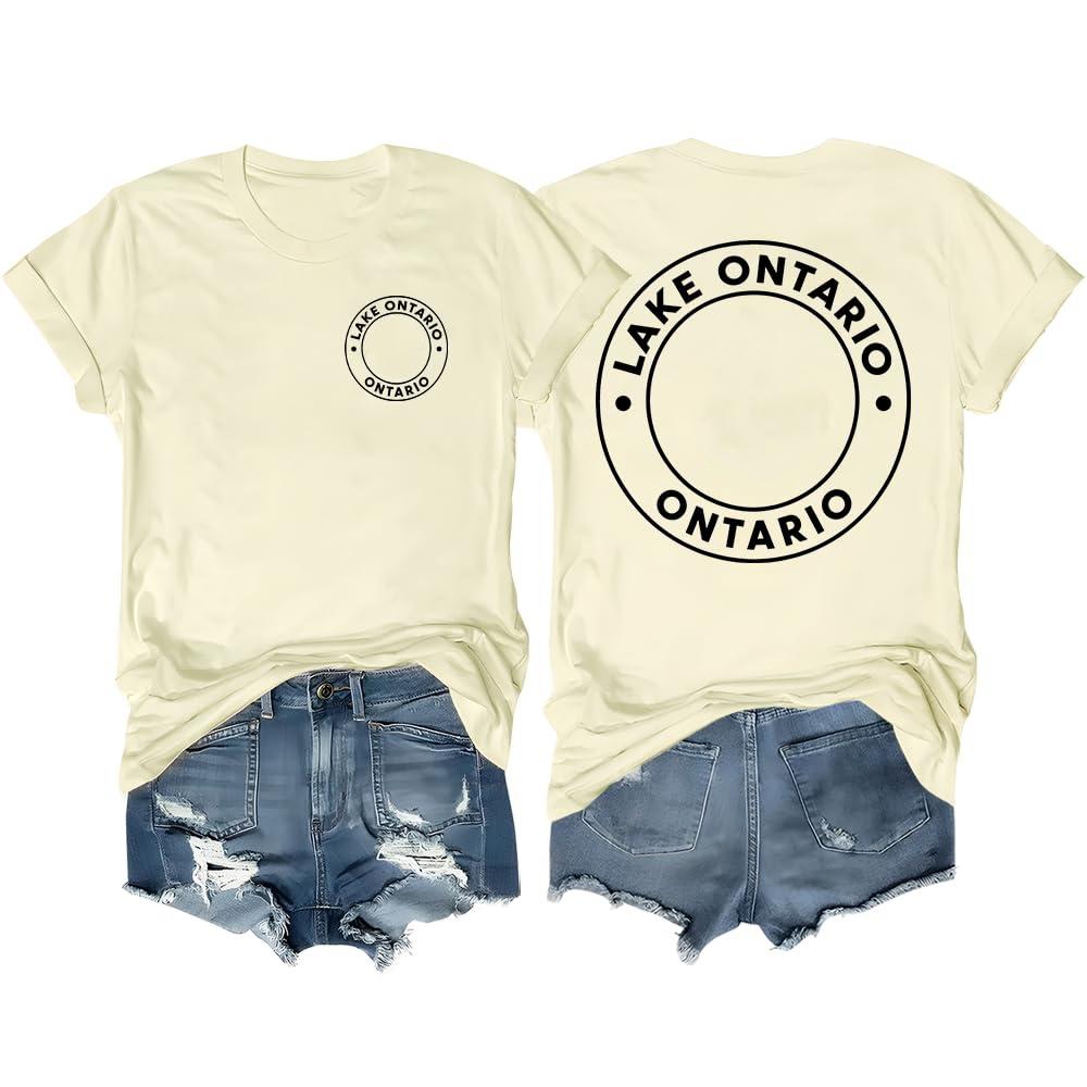 Men's and Women's Matching Fashion Casual Letter-Printed Round-neck Short-Sleeved T-Shirt Top