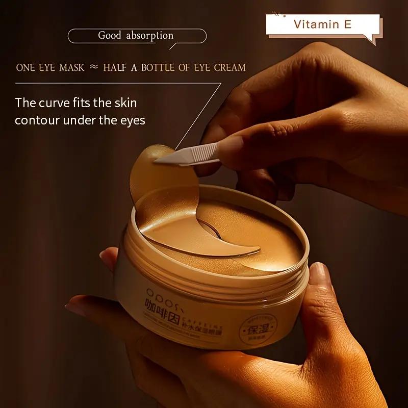 Кофеїн, ніацинамід, патчі для очей, антивікові лікувальні маски для темних кіл, набряків, зморшок, зволоження, зміцнення, догляд за очима, 60 шт.