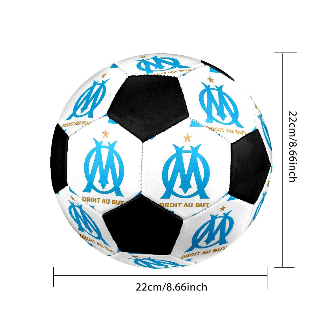 1PC  OM Size 5 Soccer Ball PrahaIndoor Soccer Ball Colorful All Ages Machine Stitched PVC Competition Ready Durable High-Bounce