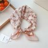 Fashion Floral Print Square Scarf Soft Handkerchief Women Hair Scarf Cotton Linen Head Scarfs Ladies Neck Scarves Summer Autumn