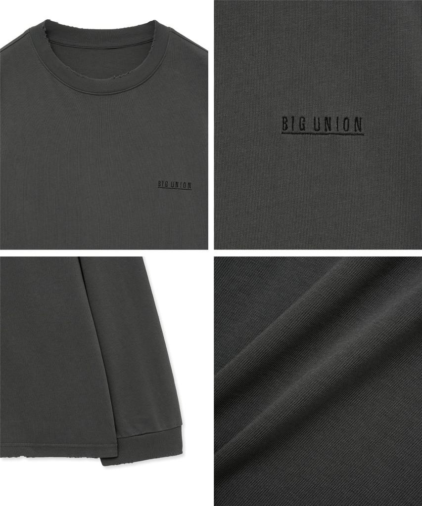 BIG UNION Signature Oversized Sweatshirt (Gray)