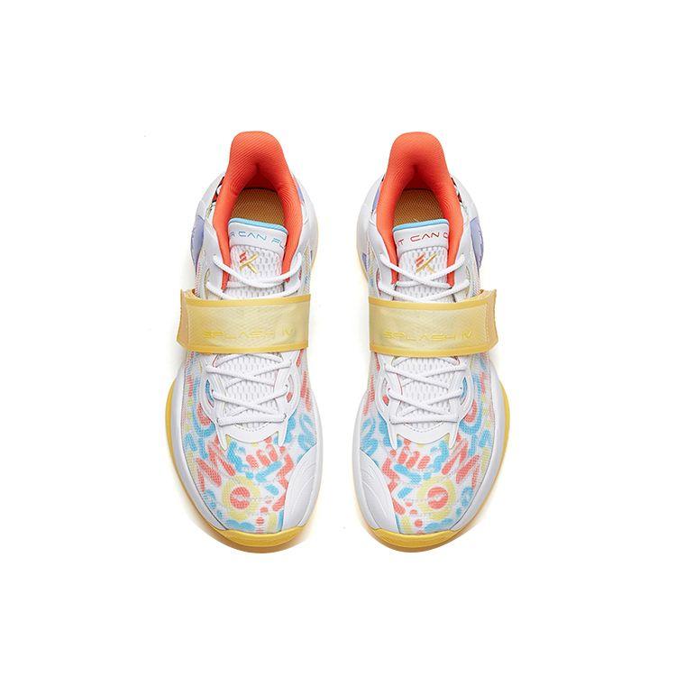 Anta Water Flower 4 Nitrogen Technology Performance Low-Top Basketball Shoes Men sneaker White Yellow 112221602-5