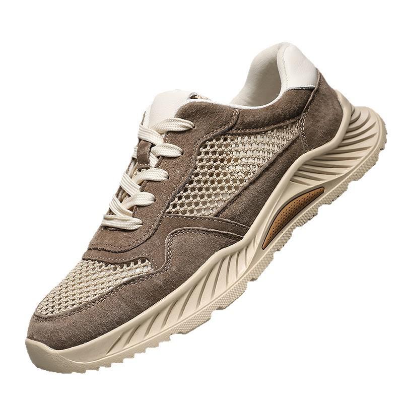 Men's Lightweight Versatile Mesh Low-Top Casual Shoes: Fashionable, Breathable, Outdoor-Friendly