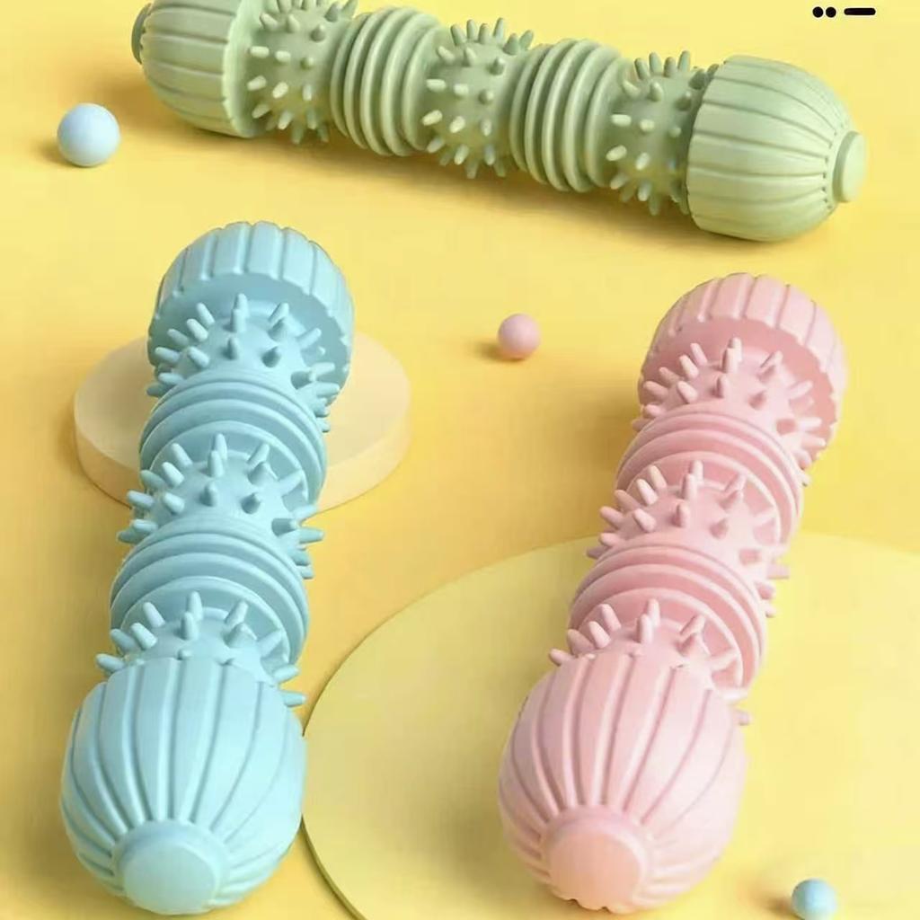 A new type of anti dog bite chewing toy with caterpillar shaped small dog teeth grinding and cleaning tool