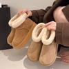 [Fanfna] Retro platform snow boots for women's 2025 autumn new velvet thickened warm wear-resistant non-slip cotton shoes