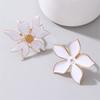 Finger Ring Exaggerated Enamel Big Flower Design Finger Band Birthdays Anniversaries Weddings Engagements