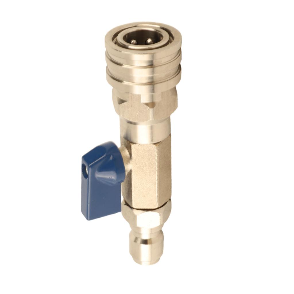 High Pressure Washer Stainless Steel   Valve 4500PSI 3/8 Inch Quick Connect Power Washer Hose Valve Patio Car Washing