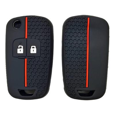 Rubber Car Key Fob Cover Silicone Protector Case for Chevrolet Cruze Aveo Malibu Cruze Spark Sail 2 Buttons Flip Key Accessories