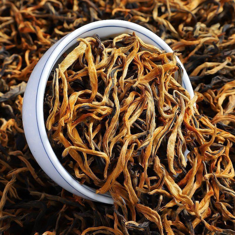 Chá Premium Dianhong Golden Bud Fragrância de Mel Chá Preto Gongfu Árvore Antiga