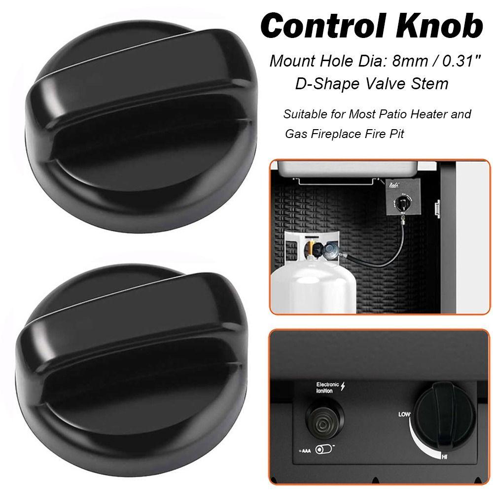 D-Shape Valve Stem Barbecue Stove Knob 8mm Stove Switch Knob Control Knobs Gas Fireplace Fire Pit
