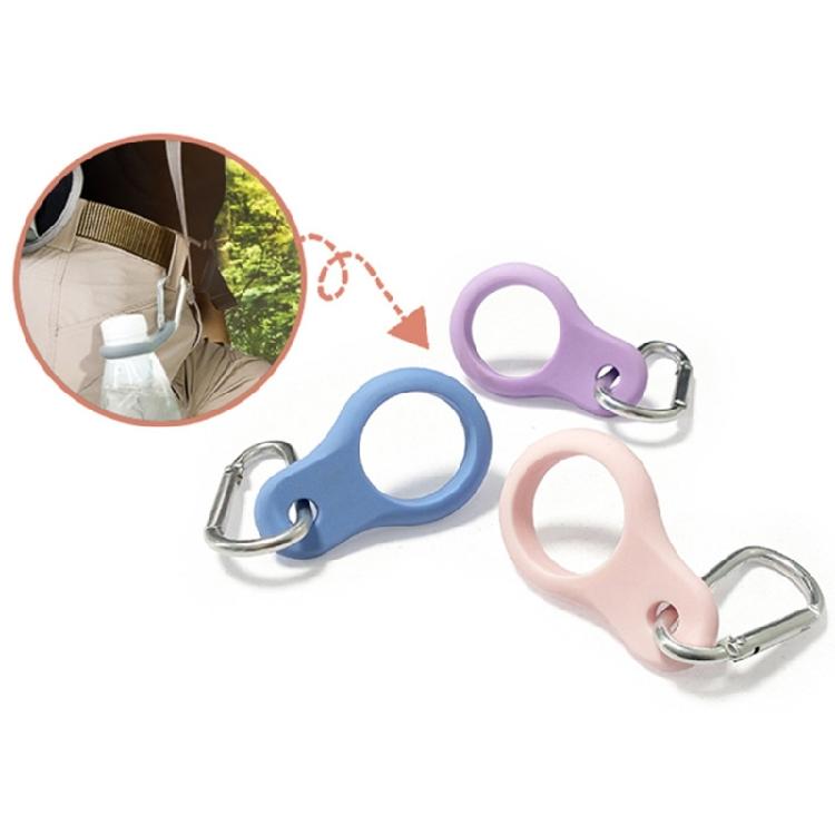 3Pcs Portable Water Bottle Carrying Holder Silicone Hanging Buckles Outdoor Water Bottle Carriers with Carabiner Clip