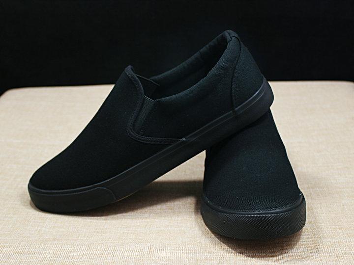 New Canvas Shoes Men's Shoes All Black Casual Solid Color  De Hombre Mens Loafers Chunky Sneakers Mens Casual Shoes Gvf